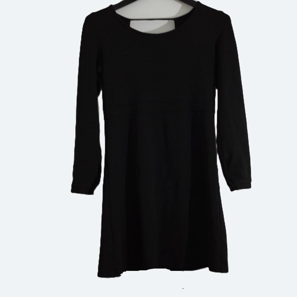 COPY - Milkshake little black dress skater cut out tie